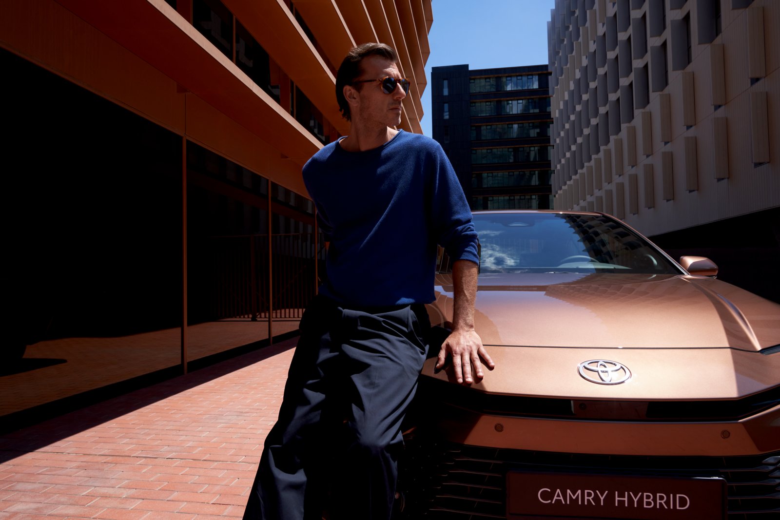 Certified used Toyota Camry — on the road
