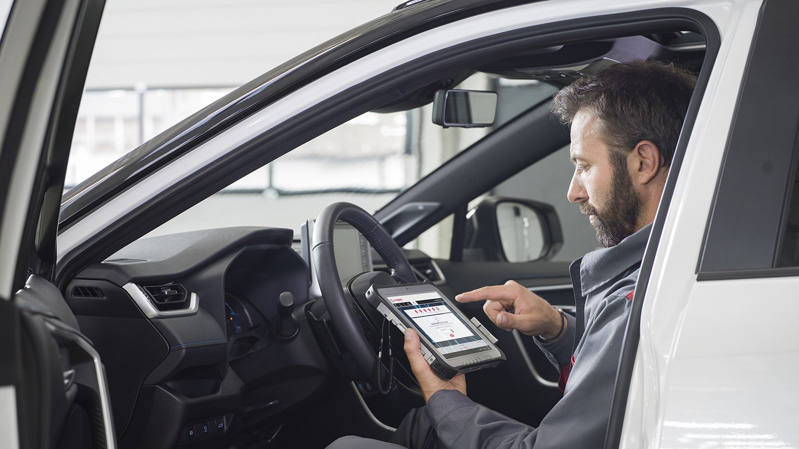 Toyota factory-trained technician at work